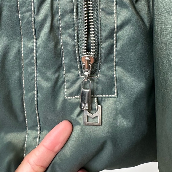 MICHAEL KORS Green Waterfowl Down Quilted Puffer Jacket Winter Coat Size- Large - Picture 7 of 11